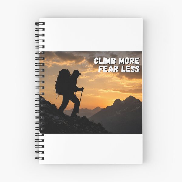 Item preview, Climb more, Fear less designed and sold by RunningWhiskers.