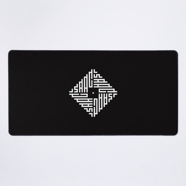Item preview, ISAAC | White  | Modern Geometric Kufi Calligraphy | From Name to Art   designed and sold by FOR YOUR NAME.