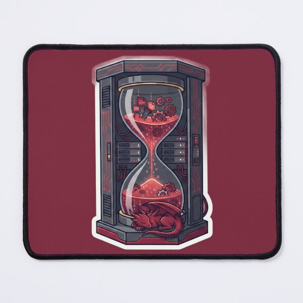 Item preview, The Chrono Shield: Red Dragon Server Hourglass designed and sold by MarkRemarkable.