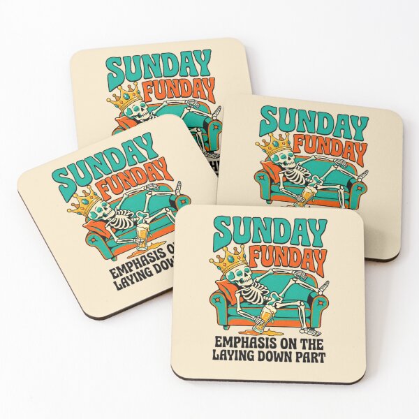 Item preview, Sunday Funday Emphasis On The Laying Down Part Skeleton King — Funny Weekend Lazy Humor  designed and sold by SkTee2k.