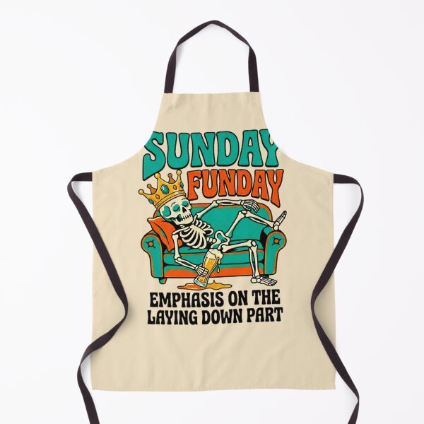 Item preview, Sunday Funday Emphasis On The Laying Down Part Skeleton King — Funny Weekend Lazy Humor  designed and sold by SkTee2k.