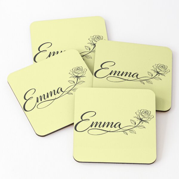 Item preview, Emma Rose Name Art | Elegant Floral Calligraphy Design designed and sold by AnadAA.