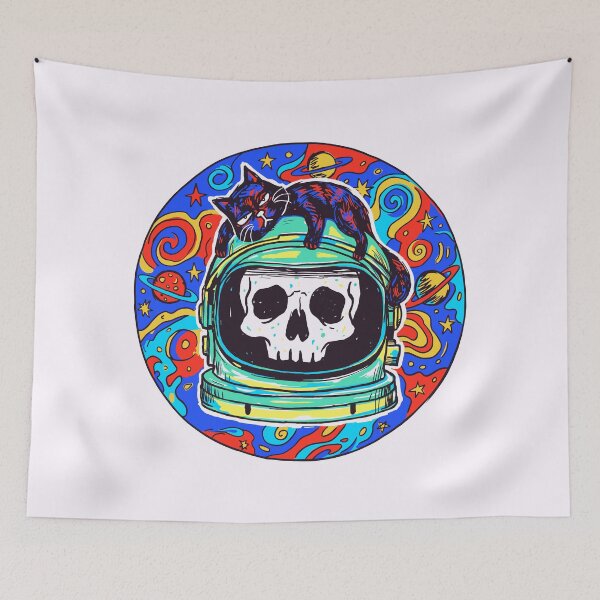 Item preview, Lazy Black Cat Astronaut: Space is Empty Just Like Me designed and sold by sXe-art.