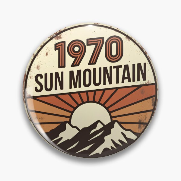 Item preview, 1970 Sun Mountain - 70s Retro Distressed Nature Design designed and sold by AuraShift.