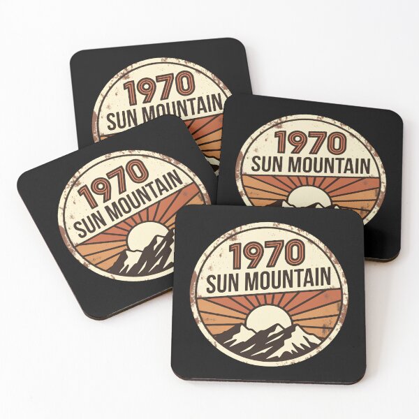 Item preview, 1970 Sun Mountain - 70s Retro Distressed Nature Design designed and sold by AuraShift.