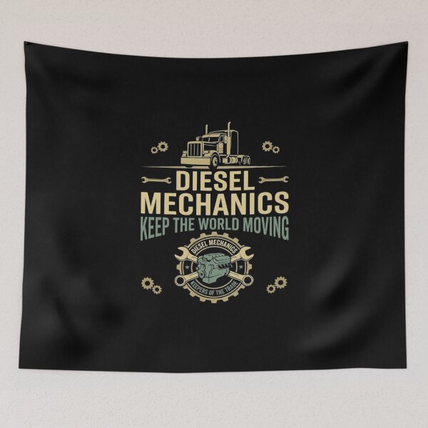 Item preview, Diesel Mechanics Keep The World Moving Tee Shirt designed and sold by Serigraphy.