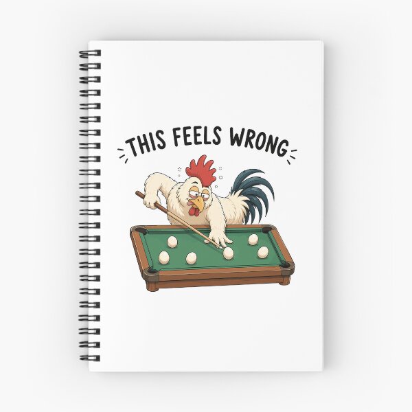 Item preview, Funny Chicken Playing Pool with Eggs | Absurd and Funny Humor designed and sold by Unik Design.