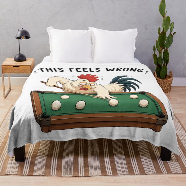 Item preview, Funny Chicken Playing Pool with Eggs | Absurd and Funny Humor designed and sold by Unik Design.
