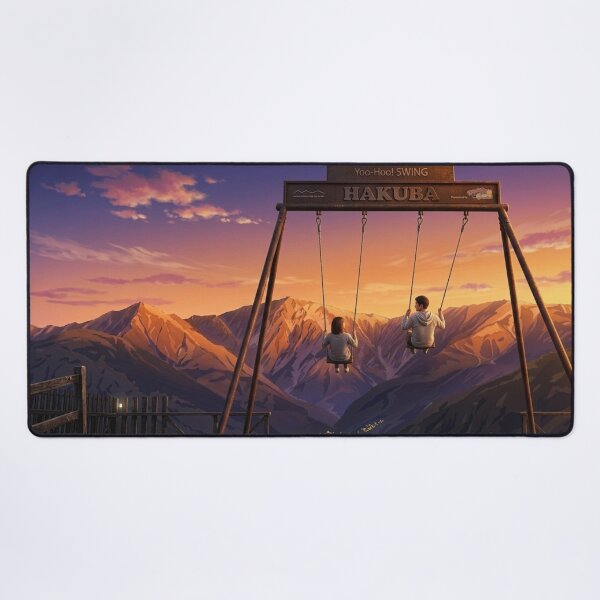 Item preview, Golden Sunset Over Hakuba Swing designed and sold by Kokeshidreams.