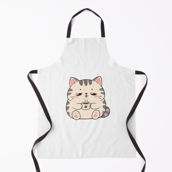 Item preview, Cute Sleepy Cat Drinking Coffee designed and sold by TokyoToastLab.