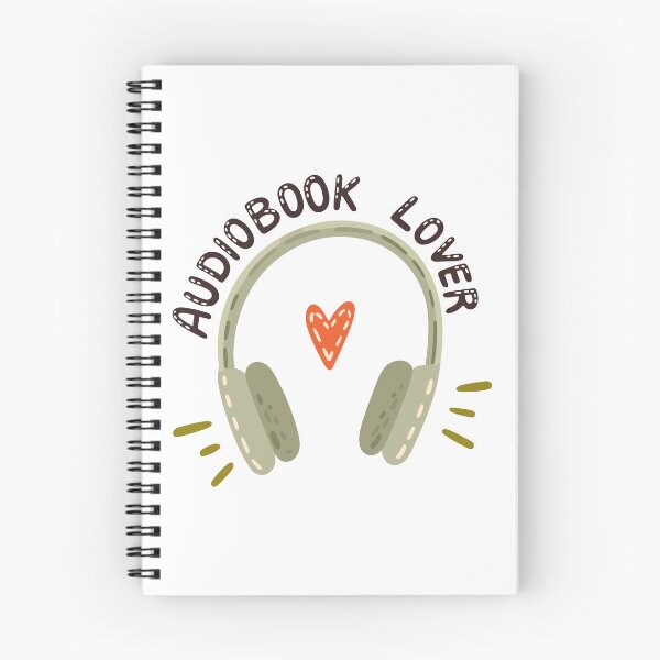 Item preview, Cute headphones for audiobook lover.  designed and sold by creativecornr.
