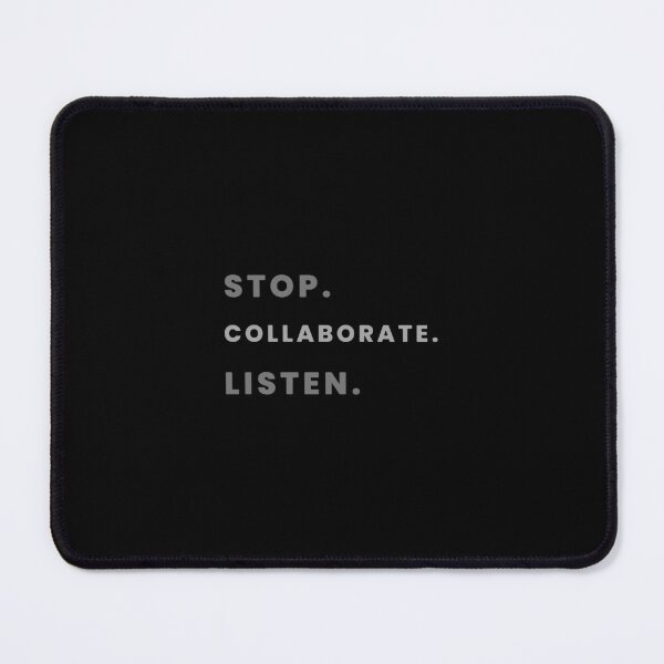 Item preview, Stop. Collaborate. Listen. designed and sold by saragraya.