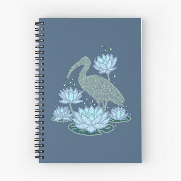 Item preview, Mystical Ibis Bird Water Lily Pond Illustration  designed and sold by LeshanArt.