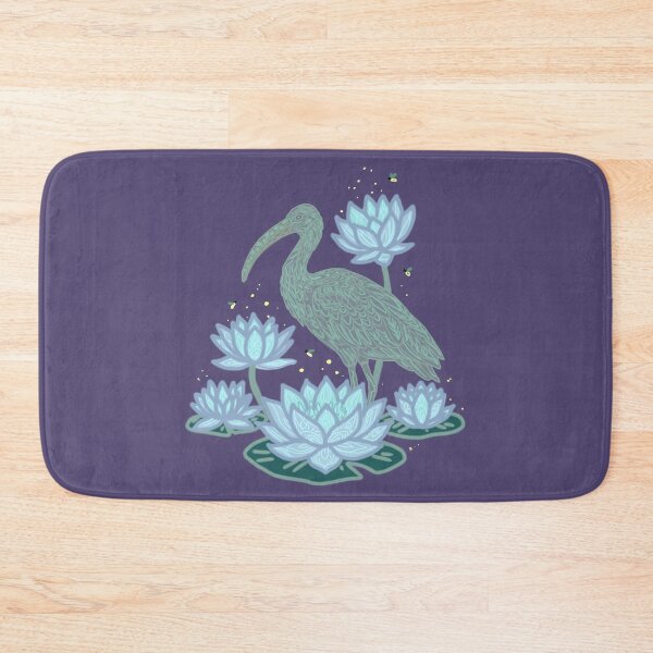 Item preview, Mystical Ibis in Water Lily Pond Art Print designed and sold by LeshanArt.