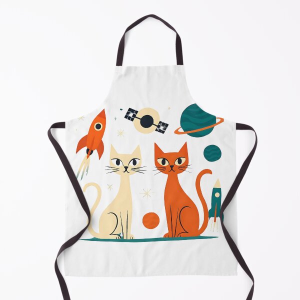 Item preview, Space Cats Retro T-Shirt - Mid-Century Modern Graphic Tee designed and sold by WJ Cozy Creations.