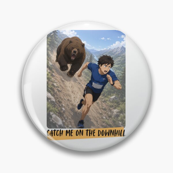 Item preview, Catch me on the downhill designed and sold by RunningWhiskers.