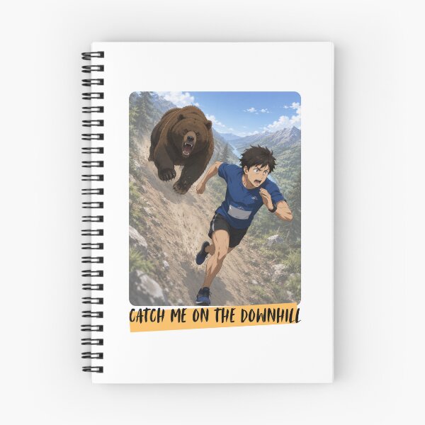 Item preview, Catch me on the downhill designed and sold by RunningWhiskers.
