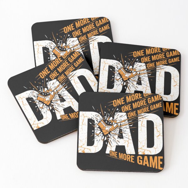 Item preview, Funny One More Game Dad Gamer Distressed Typography designed and sold by TeNovaStudio ⭐⭐⭐⭐⭐.