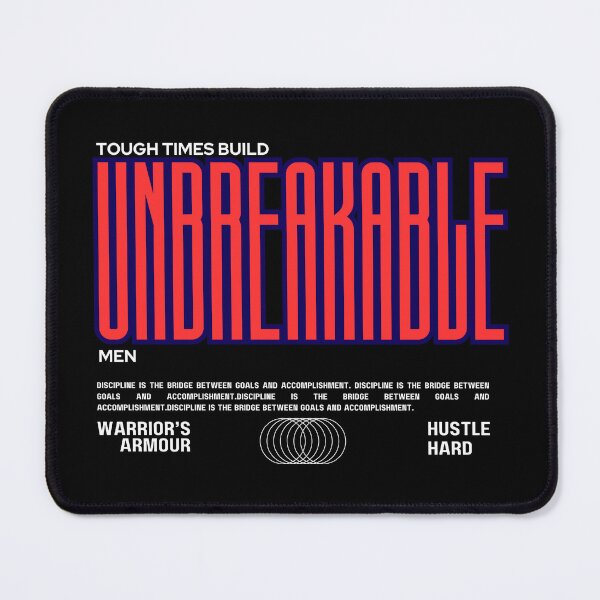 Item preview, Unbreakable Men Quotes for Men  designed and sold by WarriorsArmour.