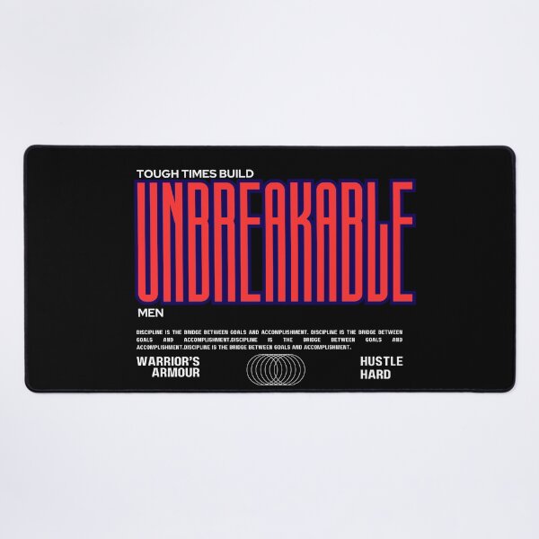 Item preview, Unbreakable Men Quotes for Men  designed and sold by WarriorsArmour.