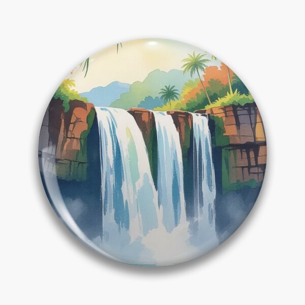 Item preview, Crystal Lagoon Falls designed and sold by Undersea Ai Art.