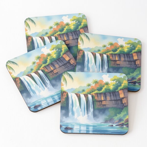 Item preview, Crystal Lagoon Falls designed and sold by Undersea Ai Art.