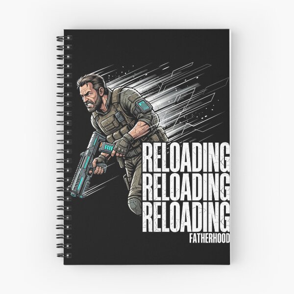Item preview, Reloading Fatherhood Tactical Gamer Dad Illustration designed and sold by TeNovaStudio.