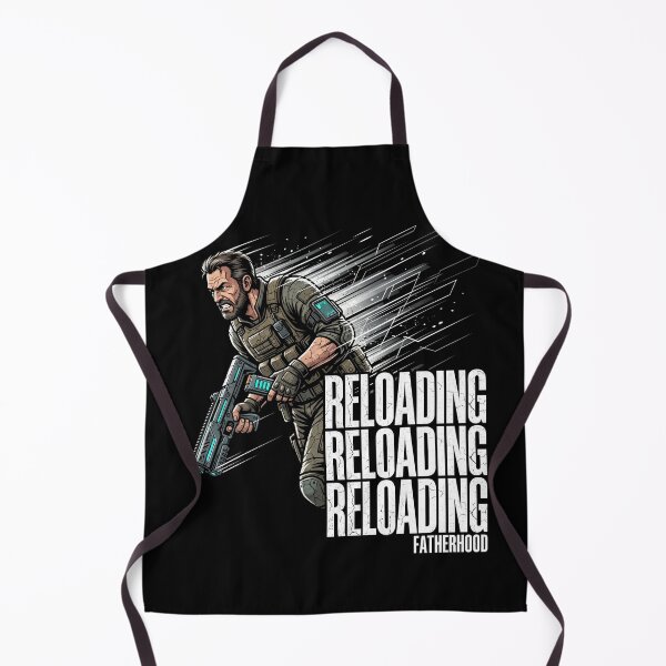 Item preview, Reloading Fatherhood Tactical Gamer Dad Illustration designed and sold by TeNovaStudio ⭐⭐⭐⭐⭐.