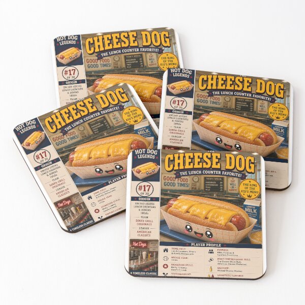 Item preview, Hotdog Heros Cheese Dog designed and sold by 1mooreroy.