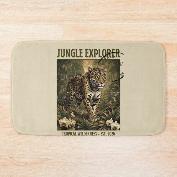 Item preview, Jungle Explorer Vintage Stamp T-Shirt – Retro Wildlife Adventure Graphic Tee** designed and sold by CallisC-Arts.