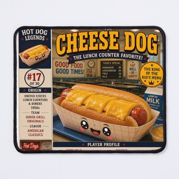 Item preview, Hotdog Heros Cheese Dog designed and sold by 1mooreroy.