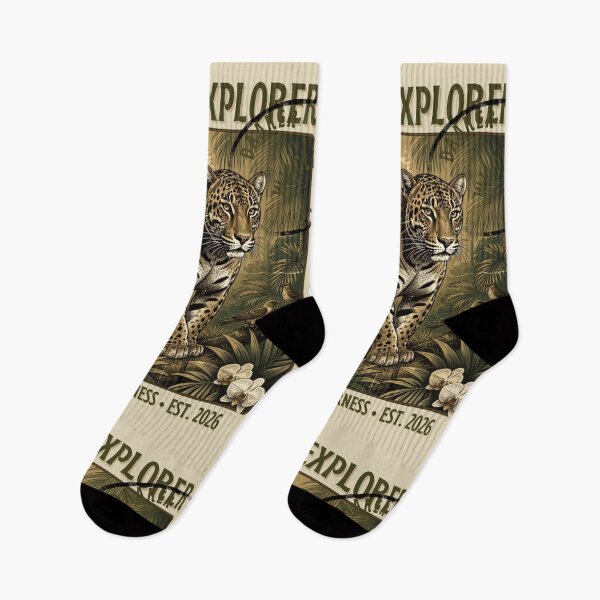 Item preview, Jungle Explorer Vintage Stamp T-Shirt – Retro Wildlife Adventure Graphic Tee** designed and sold by CallisC-Arts.