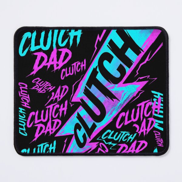 Item preview, Neon Synthwave Clutch Gamer Dad Esports designed and sold by TeNovaStudio.
