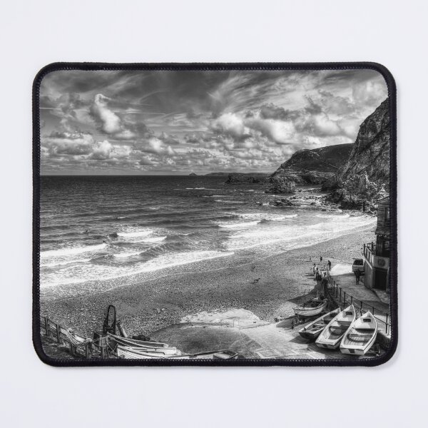 Item preview, St Agnes Harbour Black and White, Cornwall, England designed and sold by Paul Thompson Photography.