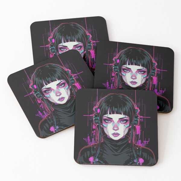 Item preview, High Contrast Cyber Aesthetic Neon Anime | Cyberpunk Anime Poster designed and sold by Joy-boy-op.