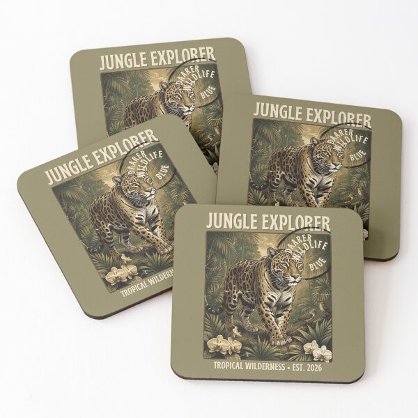 Item preview,  Jungle Explorer Vintage Stamp T-Shirt – Retro Wildlife Adventure Graphic Tee** designed and sold by CallisC-Arts.