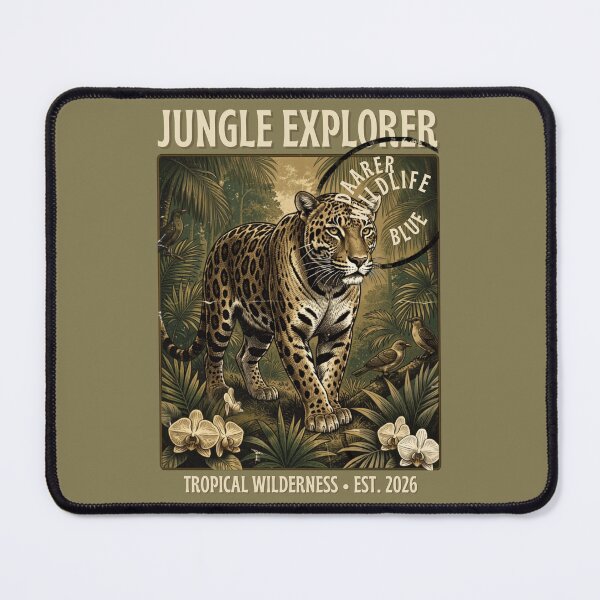 Item preview, Jungle Explorer Vintage Stamp T-Shirt – Retro Wildlife Adventure Graphic Tee** designed and sold by CallisC-Arts.