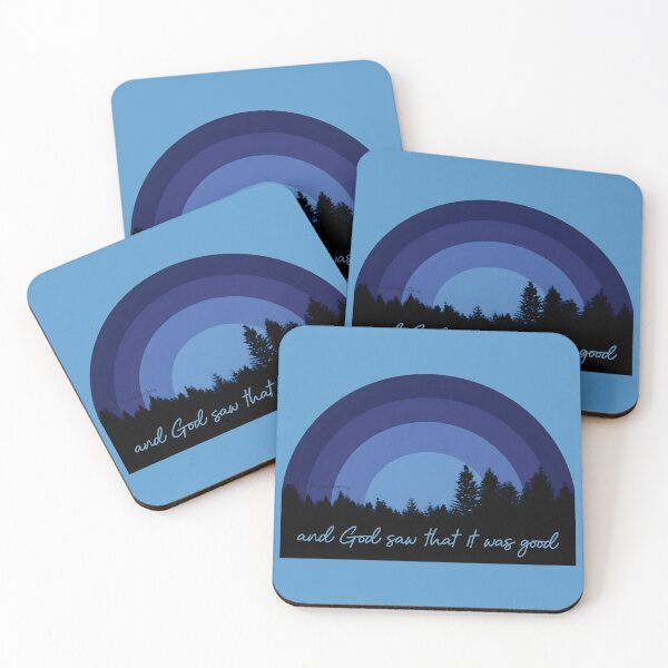 Item preview, God saw that it was good Evergreen chill sunset Christian encouragement T-shirt designed and sold by FTLOG.