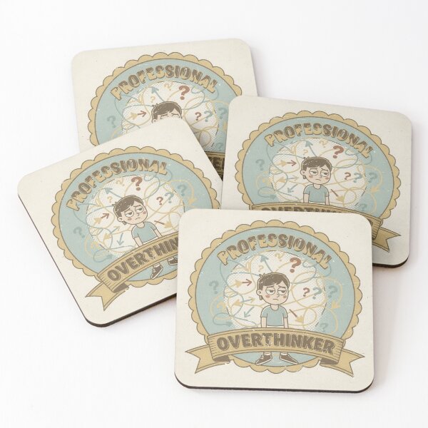Item preview, Professional Overthinker Retro Badge Funny Art designed and sold by PictorialWhimsy.