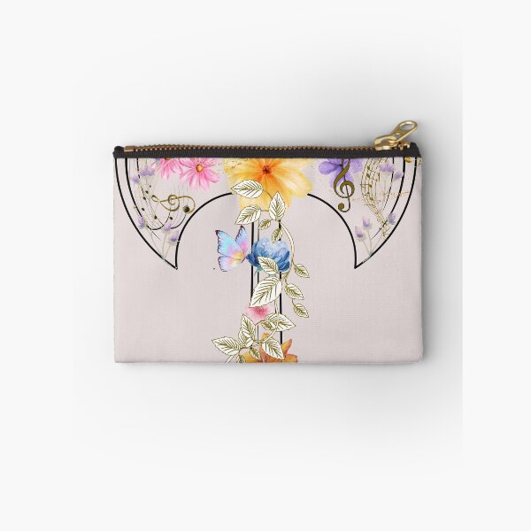 Item preview, "The Axe of Harmony - Floral and Musical Design" designed and sold by Diseño que alegran tu día.
