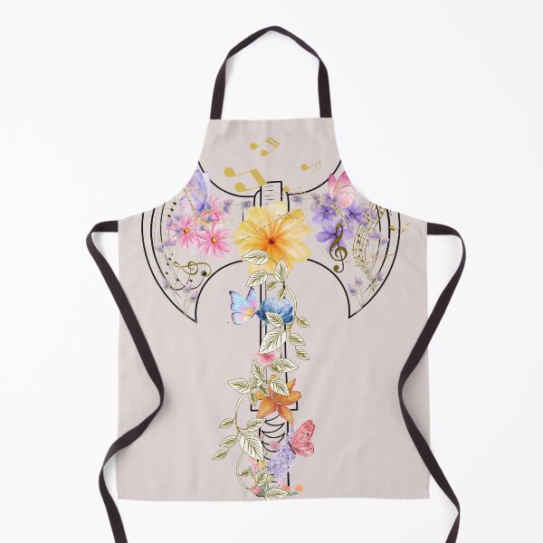 Item preview, "The Axe of Harmony - Floral and Musical Design" designed and sold by Diseño que alegran tu día.