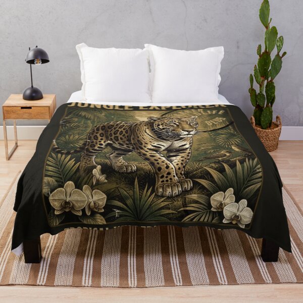 Item preview,  Jungle Explorer Vintage Stamp T-Shirt – Retro Wildlife Adventure Graphic Tee** designed and sold by CallisC-Arts.