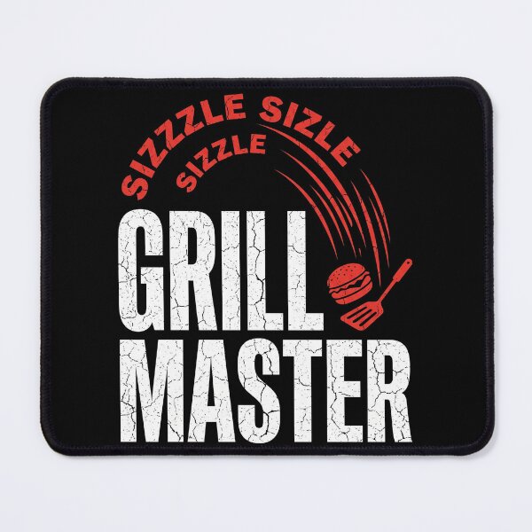 Item preview, Sizzle Grill Master BBQ Burger Typography designed and sold by TeNovaStudio ⭐⭐⭐⭐⭐.