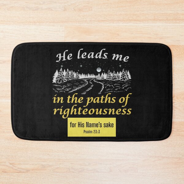 Item preview, He Leads Me in Paths of Righteousness Christian T-Shirt designed and sold by Conduit Tees.