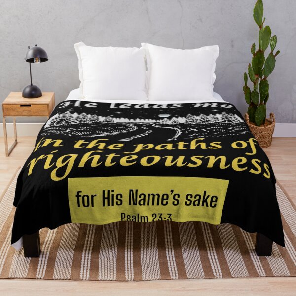 Item preview, He Leads Me in Paths of Righteousness Christian T-Shirt designed and sold by Conduit Tees.
