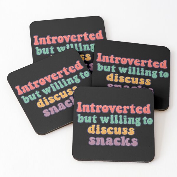 Item preview, Introverted, but willing to discuss snacks designed and sold by ChaosEmporium.