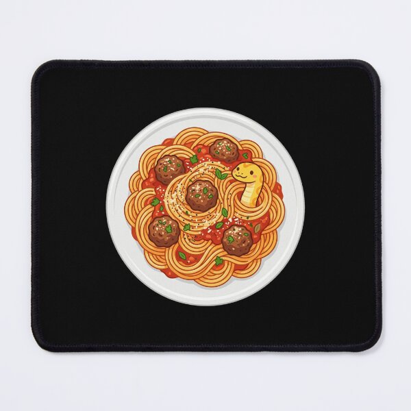 Item preview, Cute Yellow Corn Snake Spaghetti Pasta Meatball designed and sold by DuckOddity.