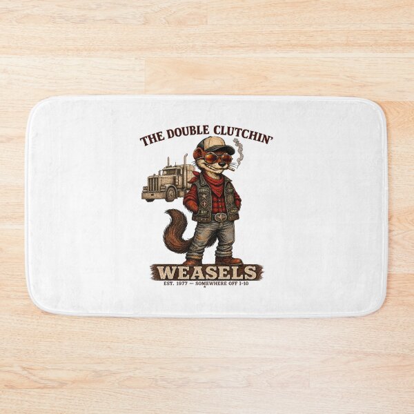 Item preview, The Double Clutchin Weasels Funny Trucker Animal designed and sold by b3ida-zl.