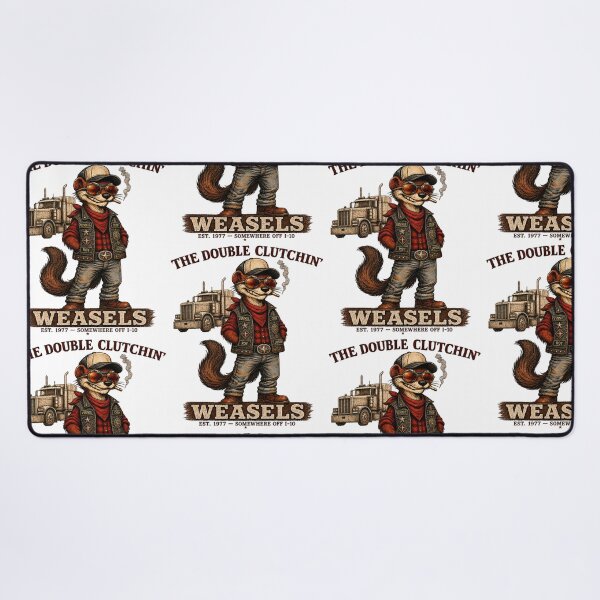 Item preview, The Double Clutchin Weasels Funny Trucker Animal designed and sold by b3ida-zl.