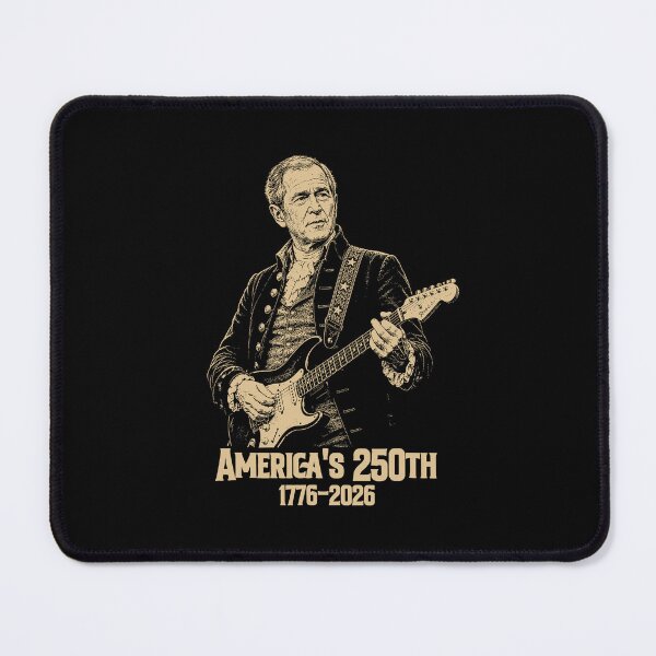 Item preview, George Bush Playing Guitar 4th Of July 250th Anniversary designed and sold by b3ida-zl.